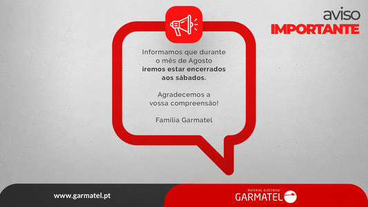 ⚠️ Encerramos aos Sábados no mês de Agosto!