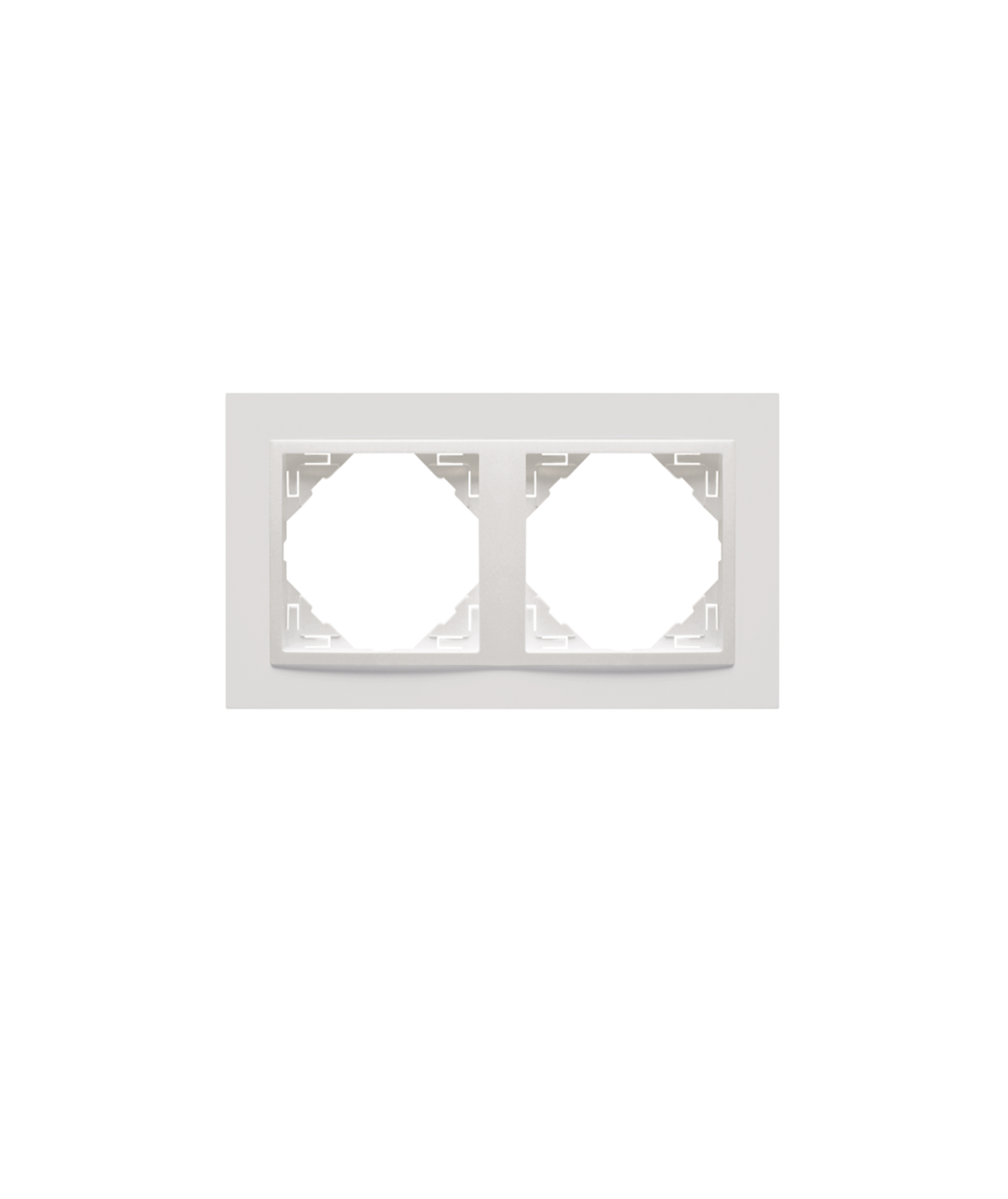 Espelho Duplo Branco/Branco