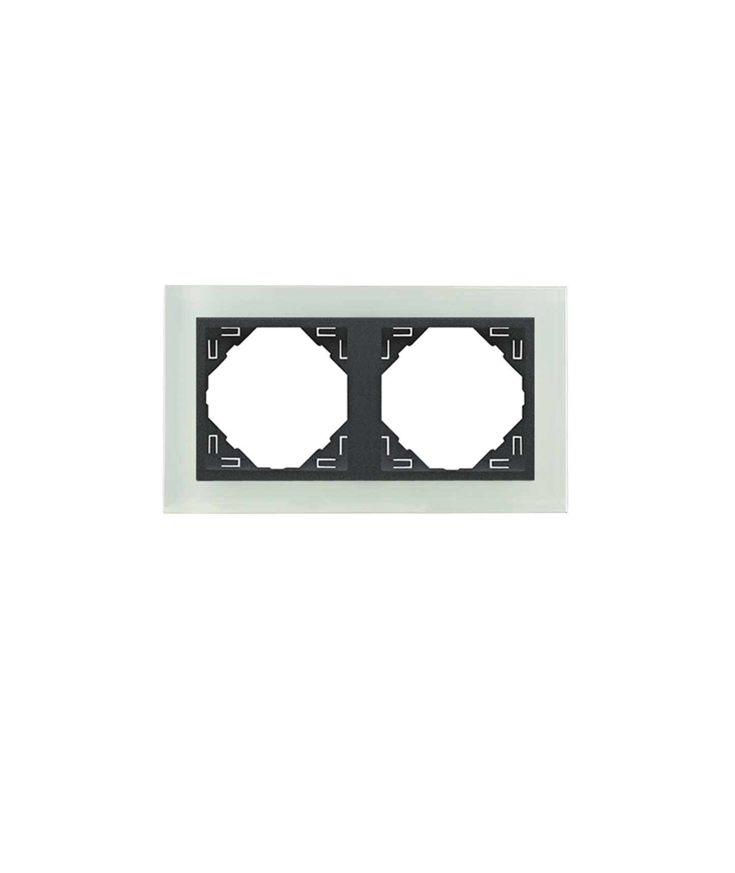 Espelho Duplo Cristal/Gris