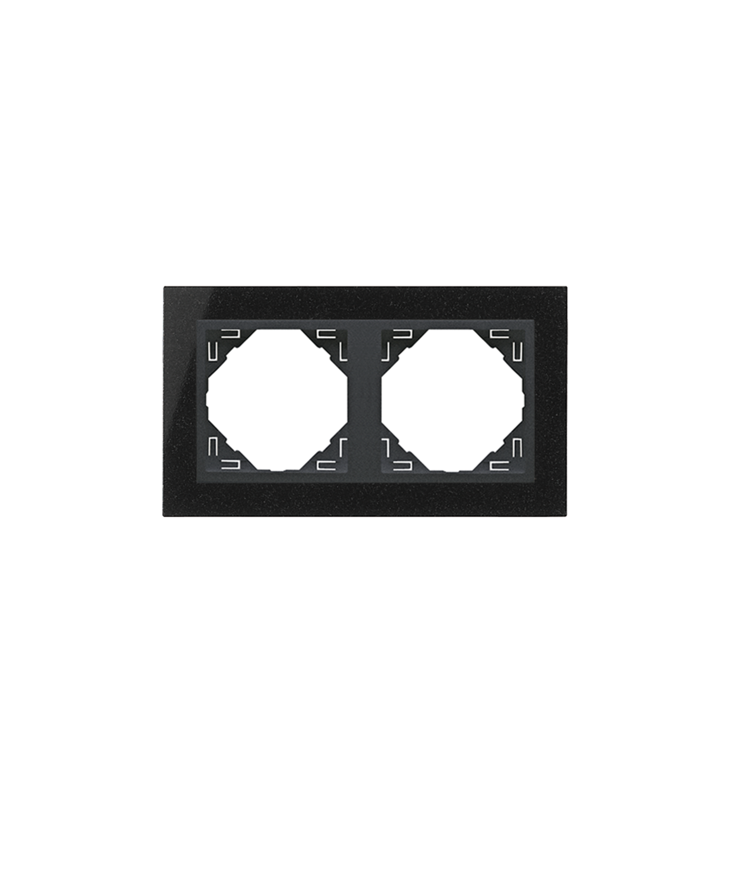 Espelho Duplo Granito/Gris