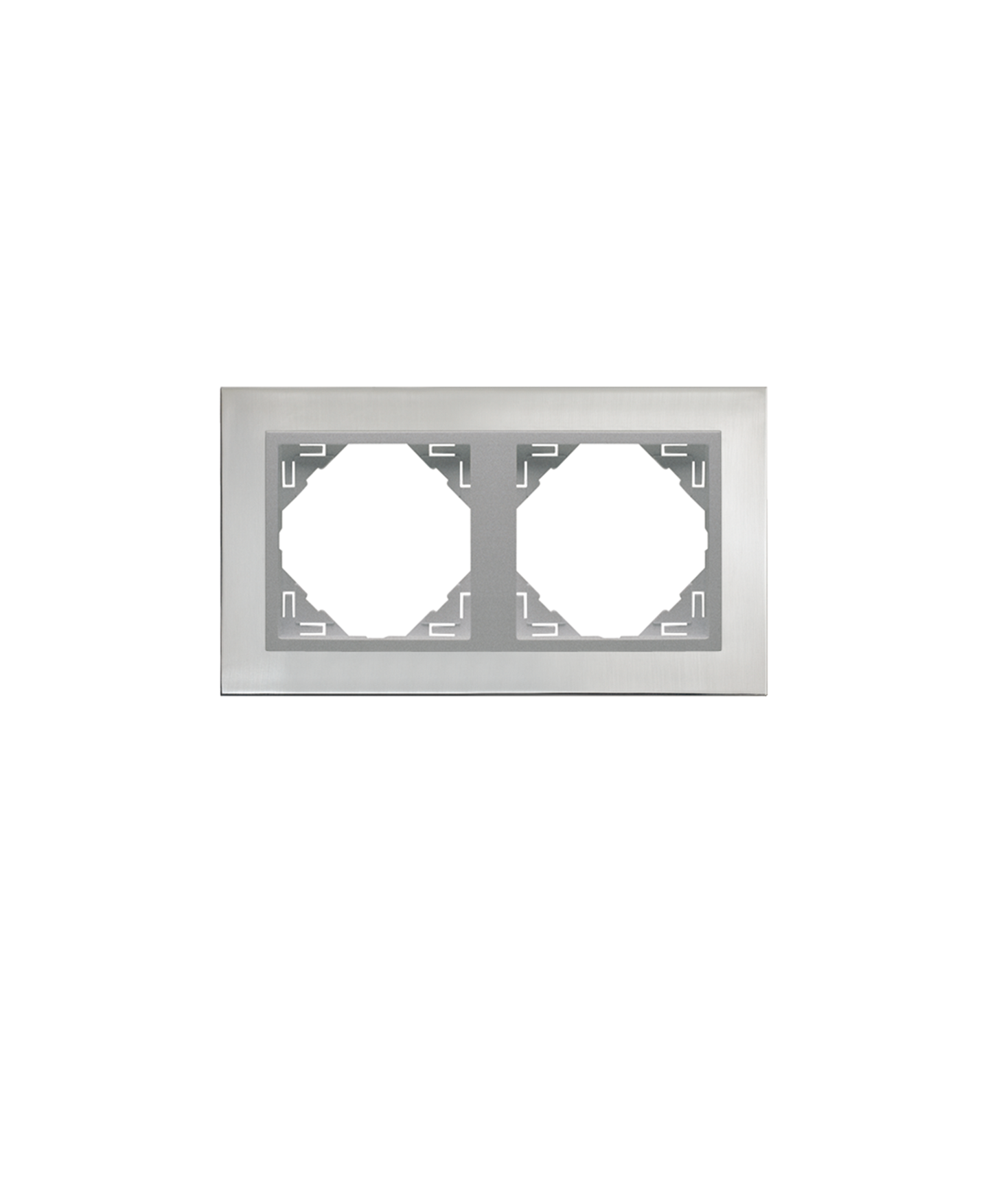 Espelho Duplo Inox/Alumínio