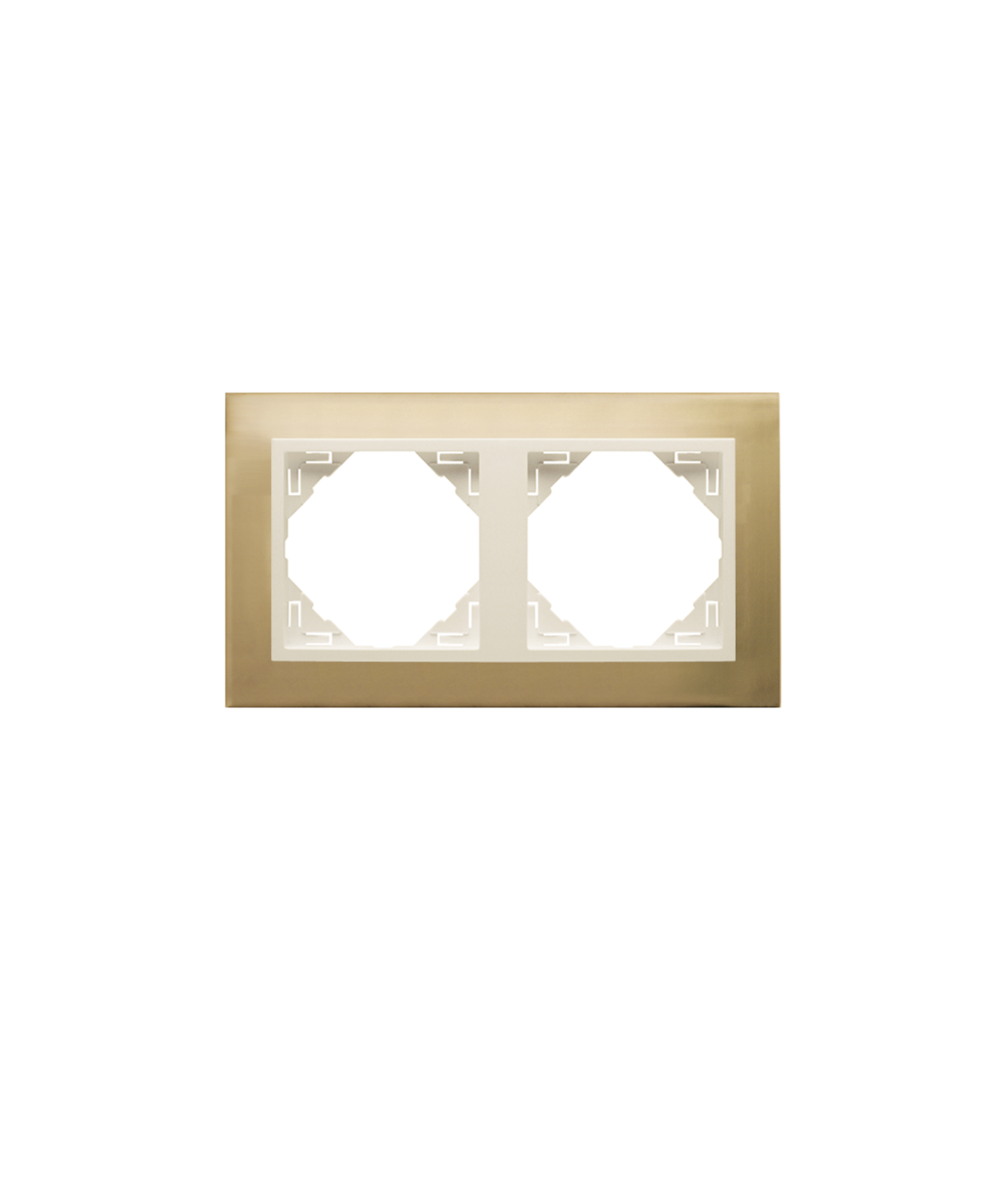 Espelho Duplo Ouro/Pérola