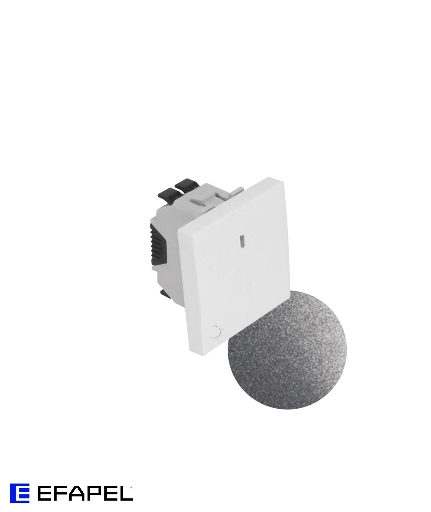 Botão Basculante Luminoso com Símbolo Luz (250V) 2 Módulos