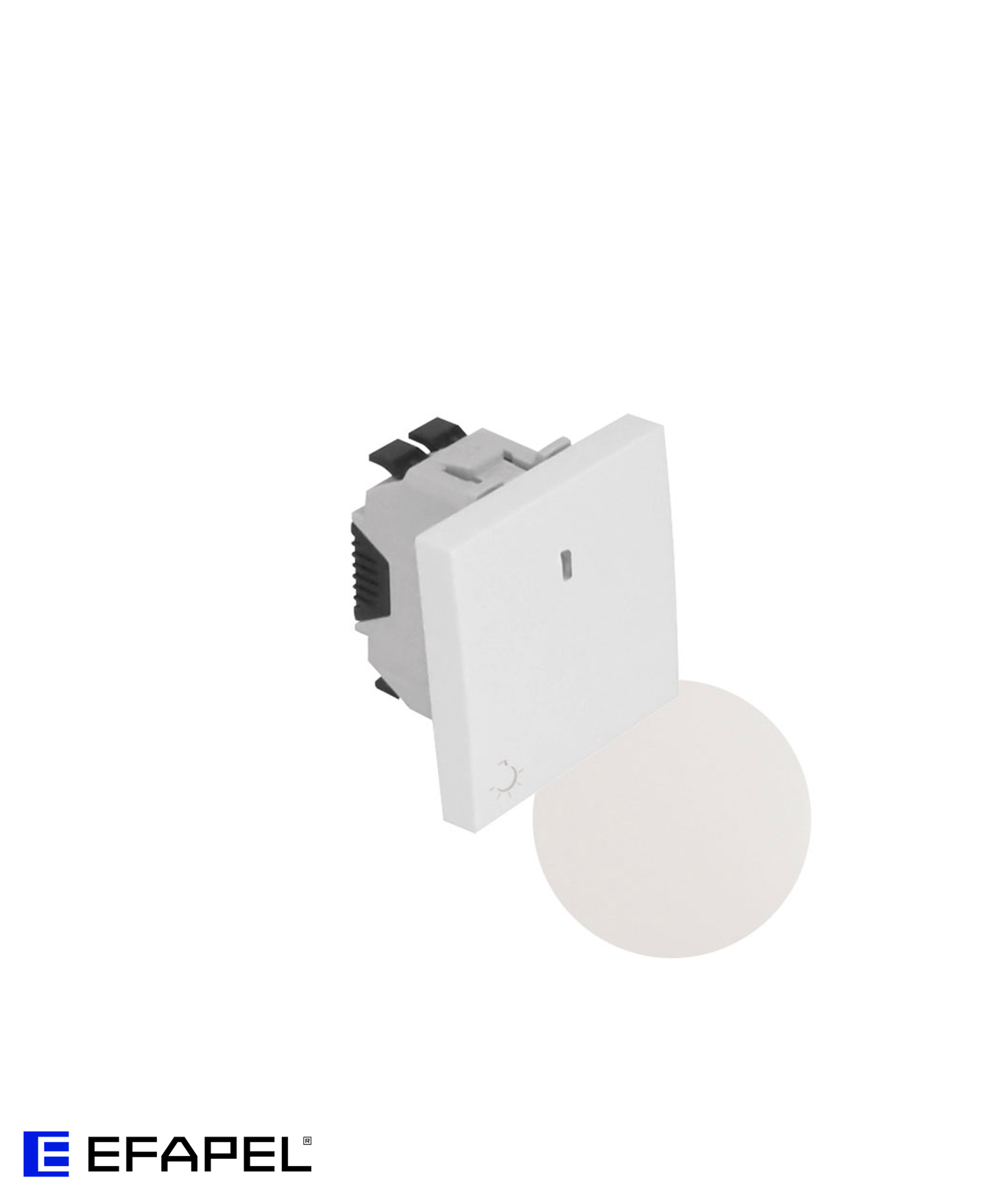 Botão Basculante Luminoso com Símbolo Luz (250V) 2 Módulos