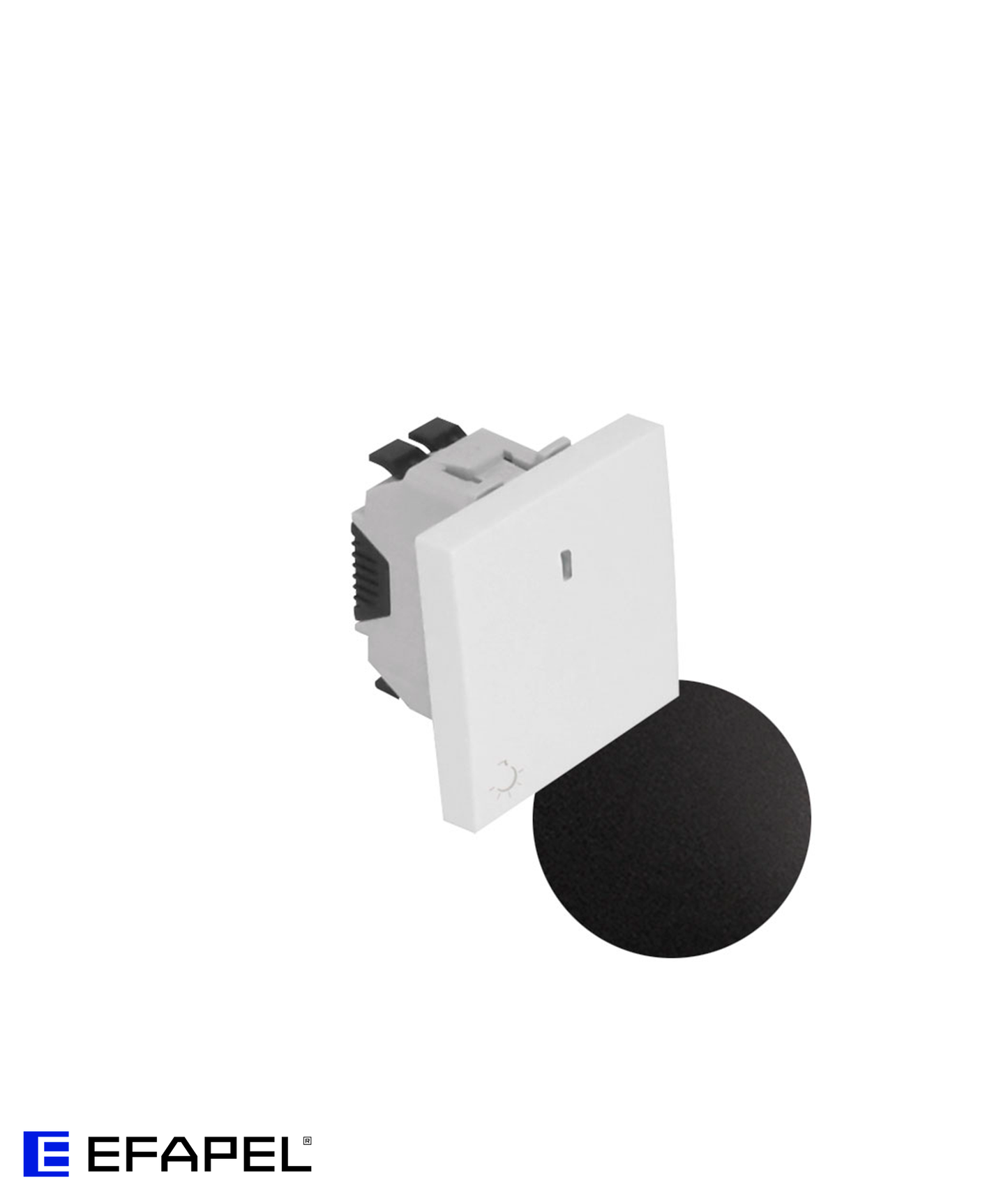 Botão Basculante Luminoso com Símbolo Luz (250V) 2 Módulos