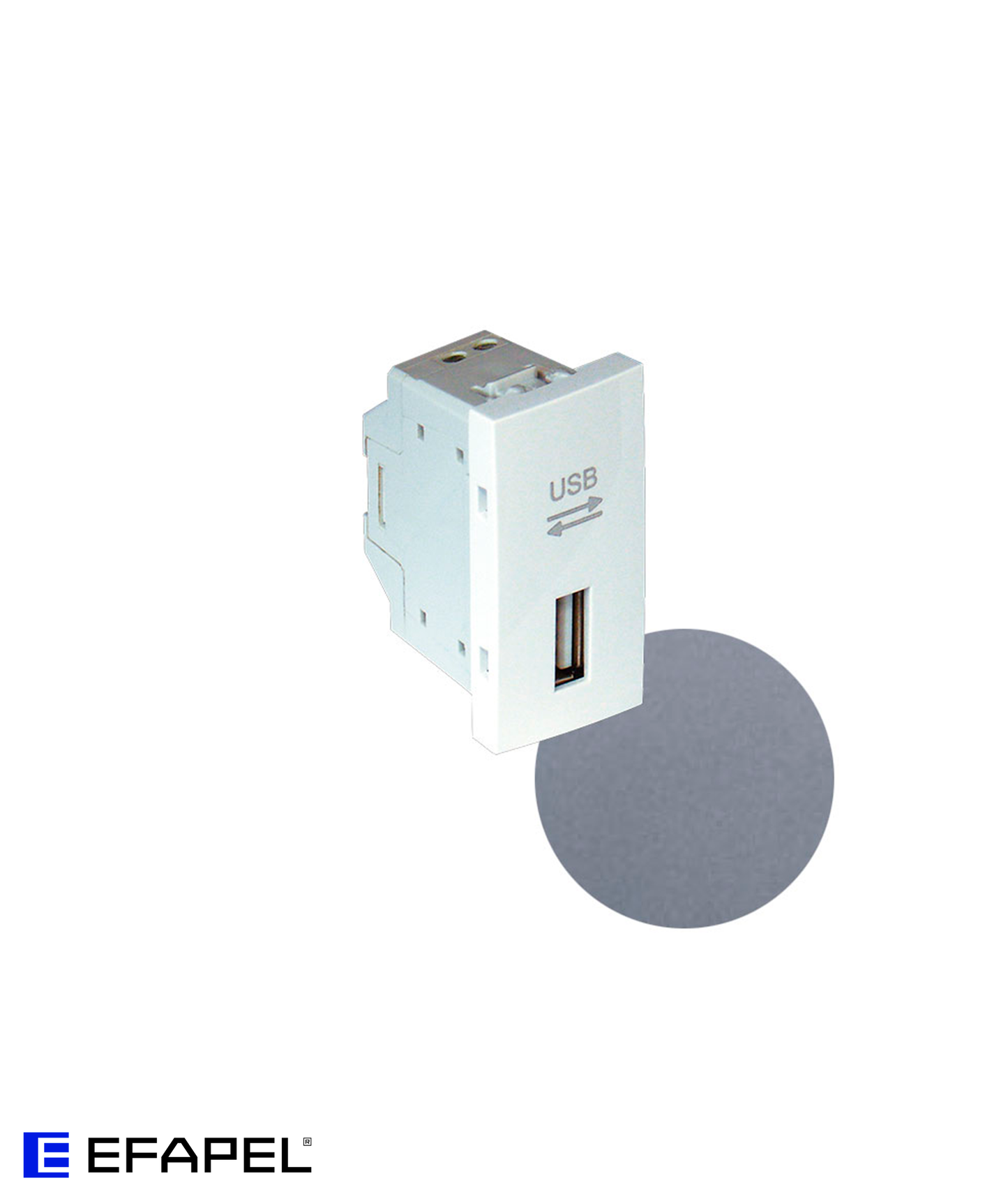 Tomada de Dados USB 1 Módulo