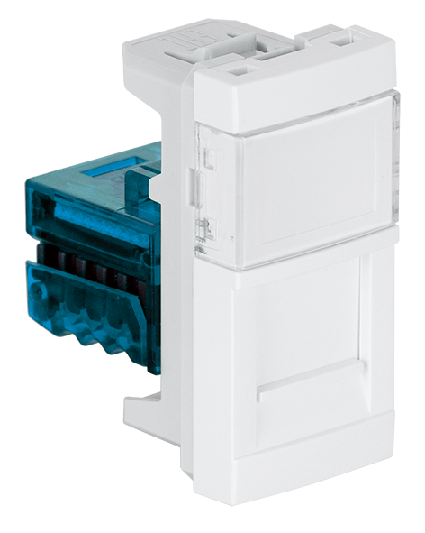 Módulo com Conetor RJ45 Categoria 6A UTP (500MHz) 1 Módulo