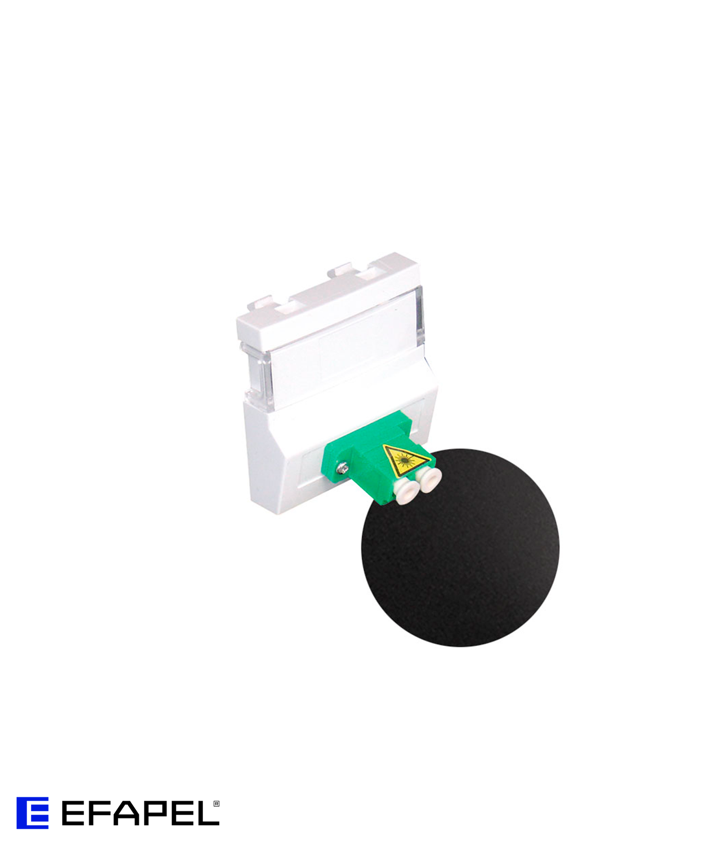 Módulo com Acoplador para Conetores de Fibra Ótica LC Duplex 2 Módulos