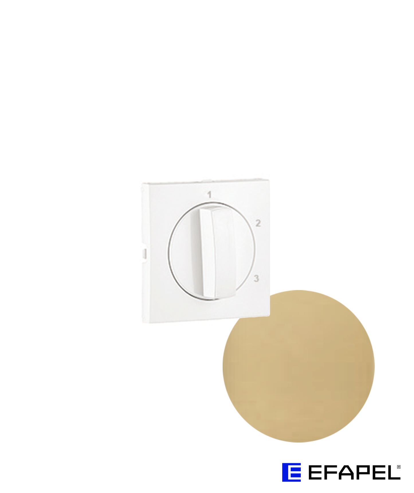 Centro para Interruptor Rotativo de 3 Posições