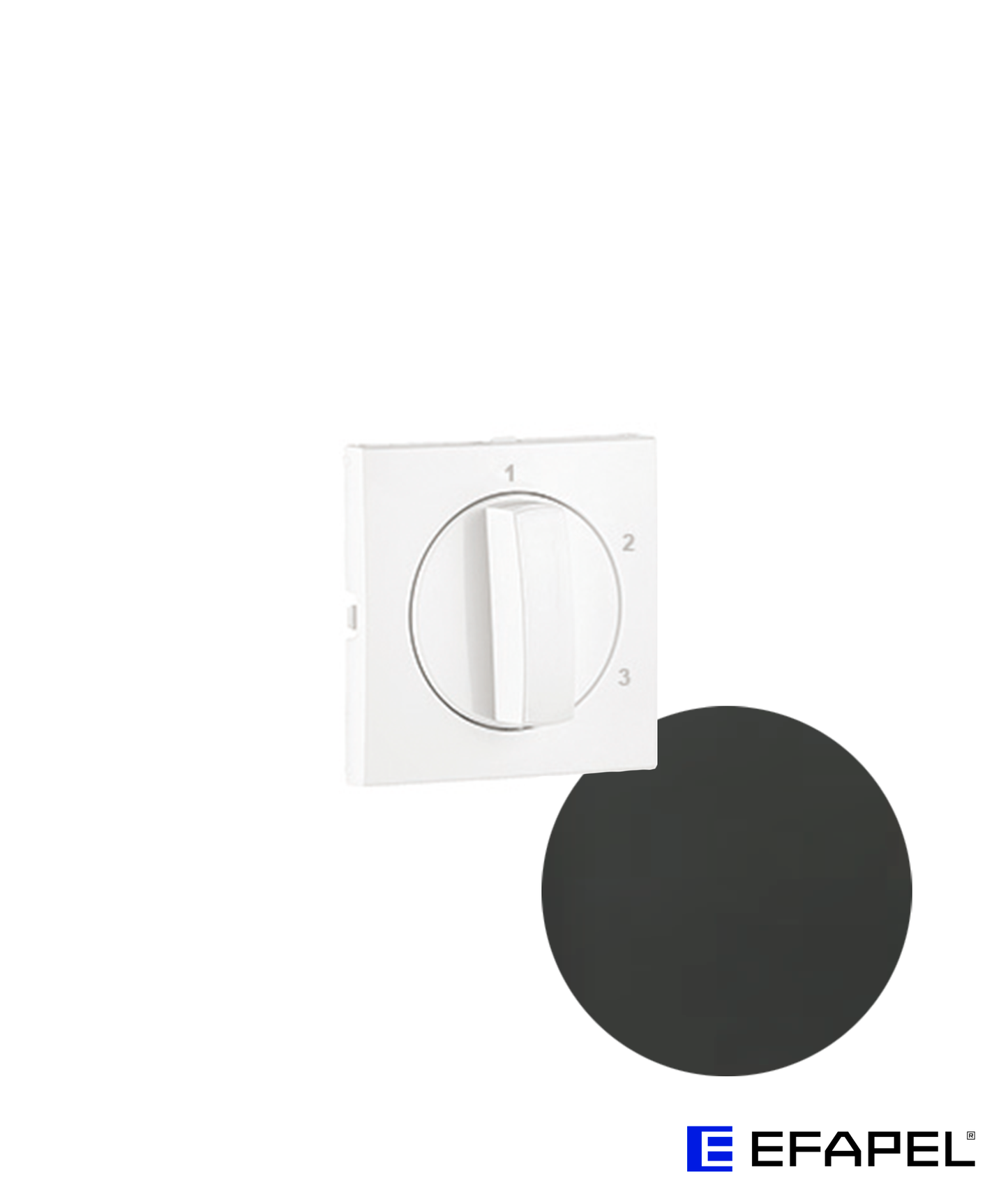 Centro para Interruptor Rotativo de 3 Posições