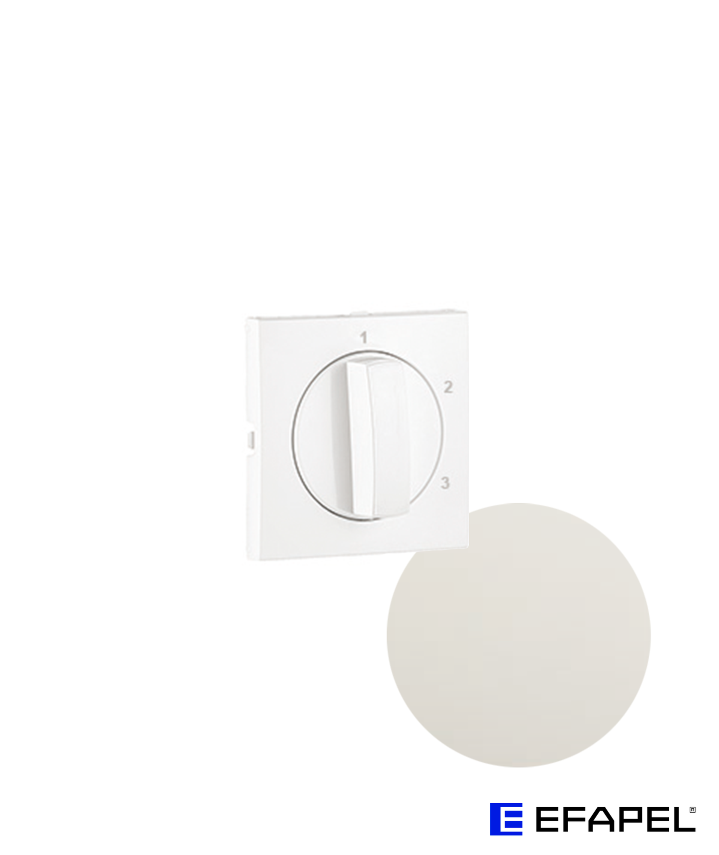 Centro para Interruptor Rotativo de 3 Posições