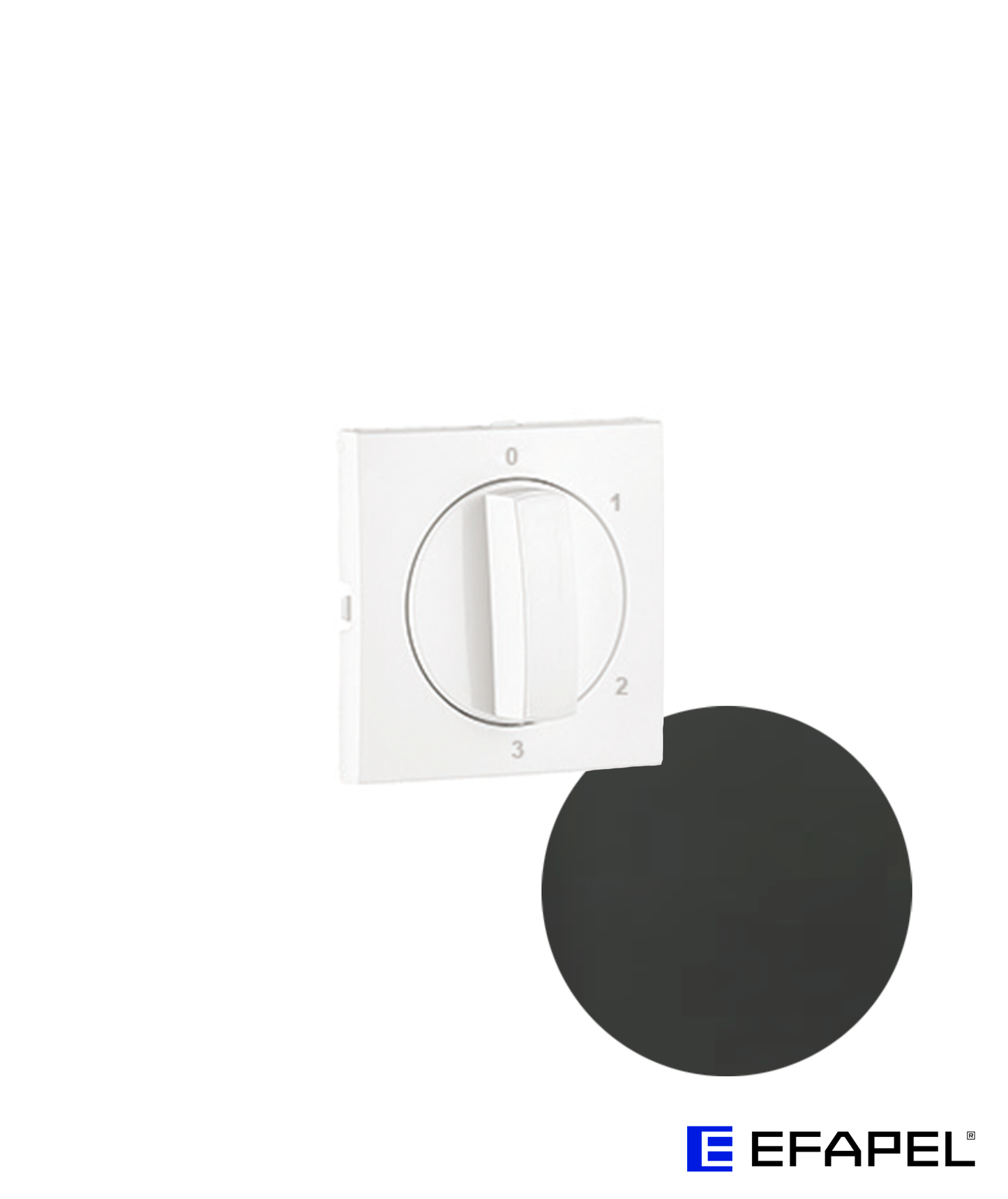 Centro para Interruptor Rotativo de 4 Posições
