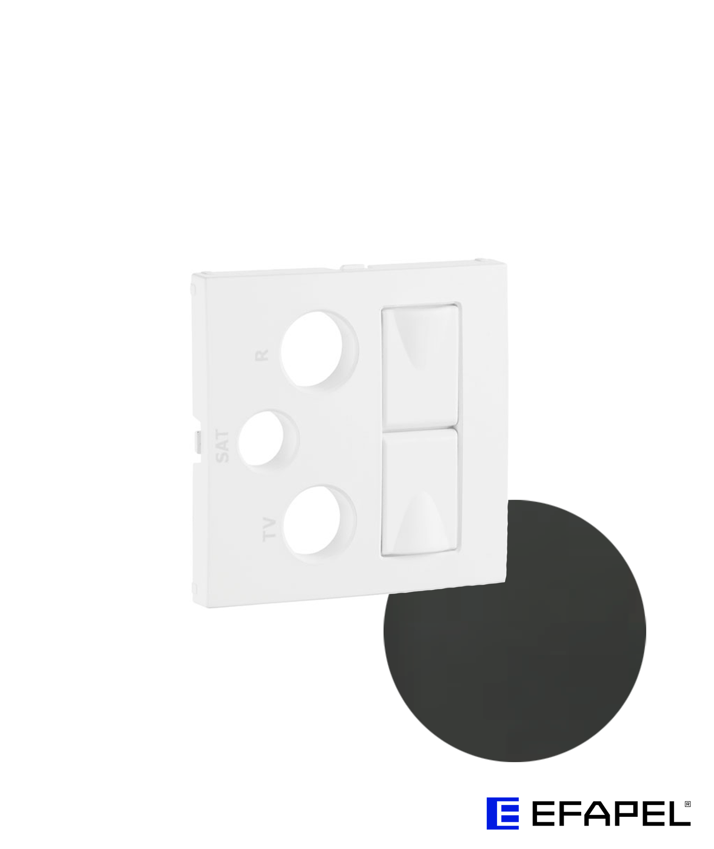 Centro para Tomada Mista R-TV-SAT-2xRJ45