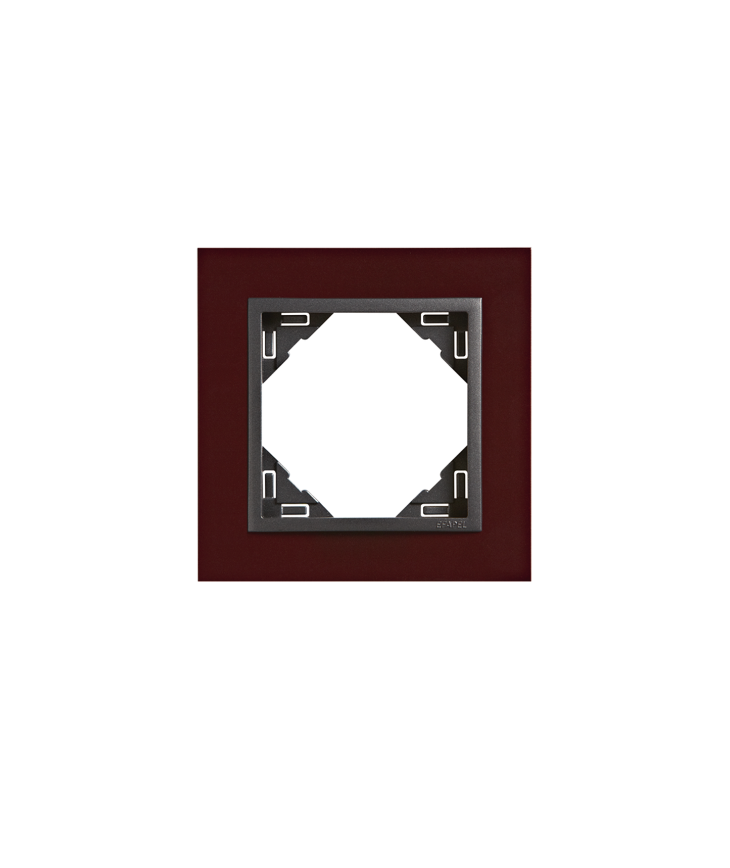 Espelho Simples Rubro/Gris