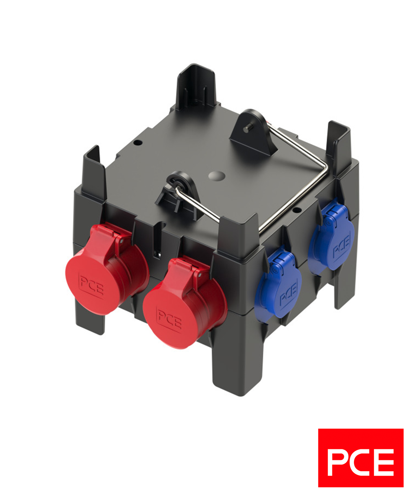 Quadro Distribuição com 2 Tomadas 5Px16A e 4xSchuko IP 44