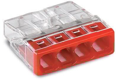 Conjunto 10 Ligadores Wago para 4 Condutores (0,5mm² a 2,5mm²)