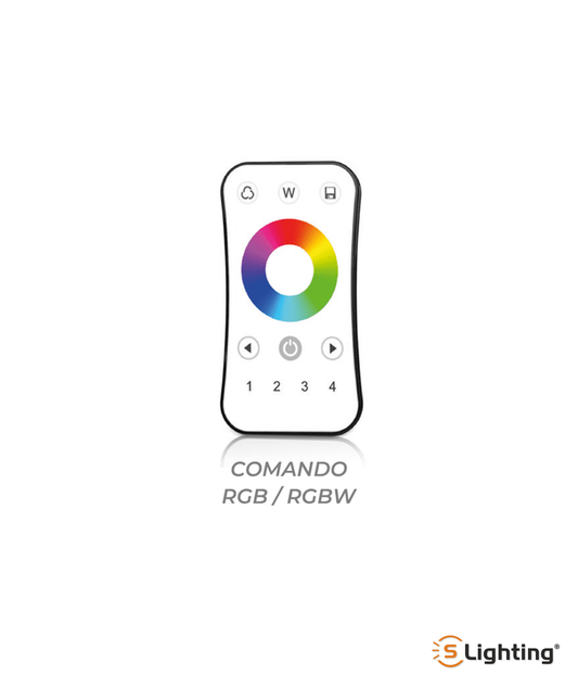 Comando RGB / RGBW com 4 Zonas RF