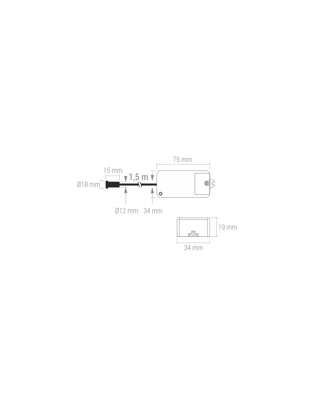 Interruptor de Proximidade IR K2 500W 220-240V