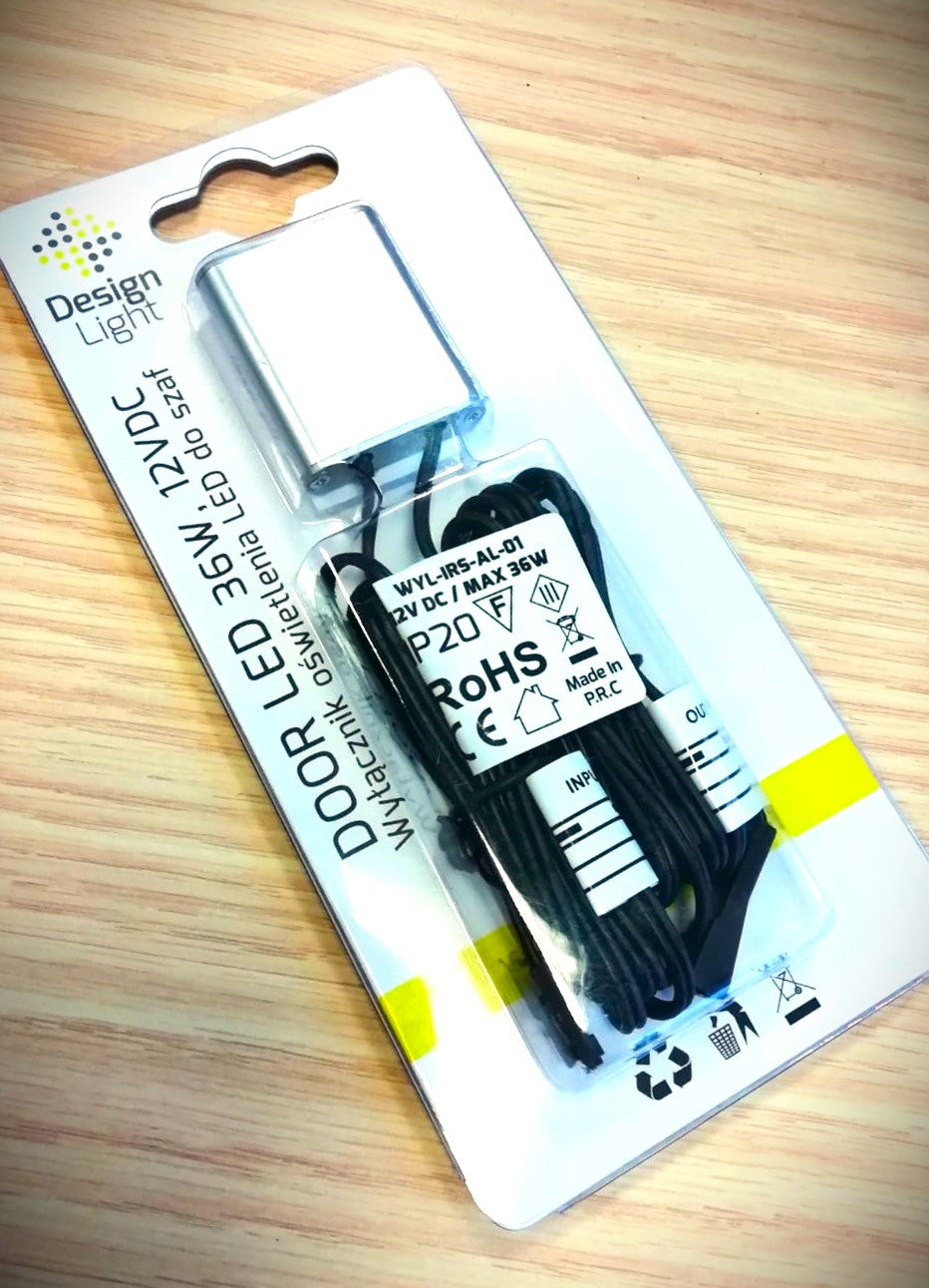 Interruptor de Proximidade On/Off Touch para Iluminação LED em Guarda-Roupa