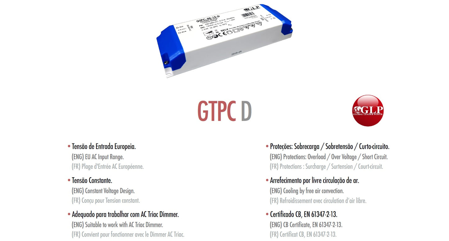 Fonte de Alimentação GTPC Dim - 24V
