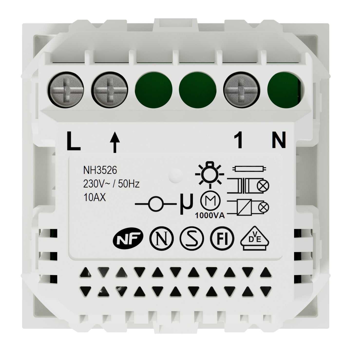 Sensor de Movimento com Interruptor 10A Nova Nova Unica Wiser Branco