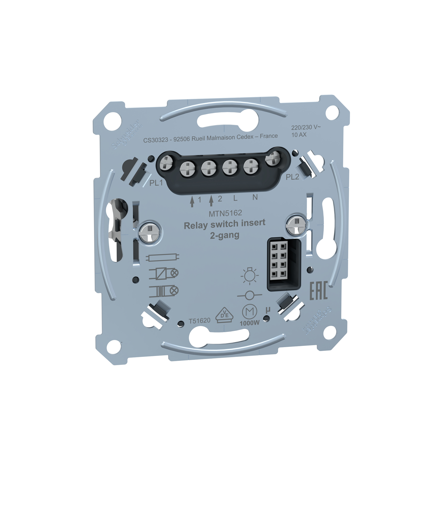 Interruptor Relé Duplo 230V Wiser