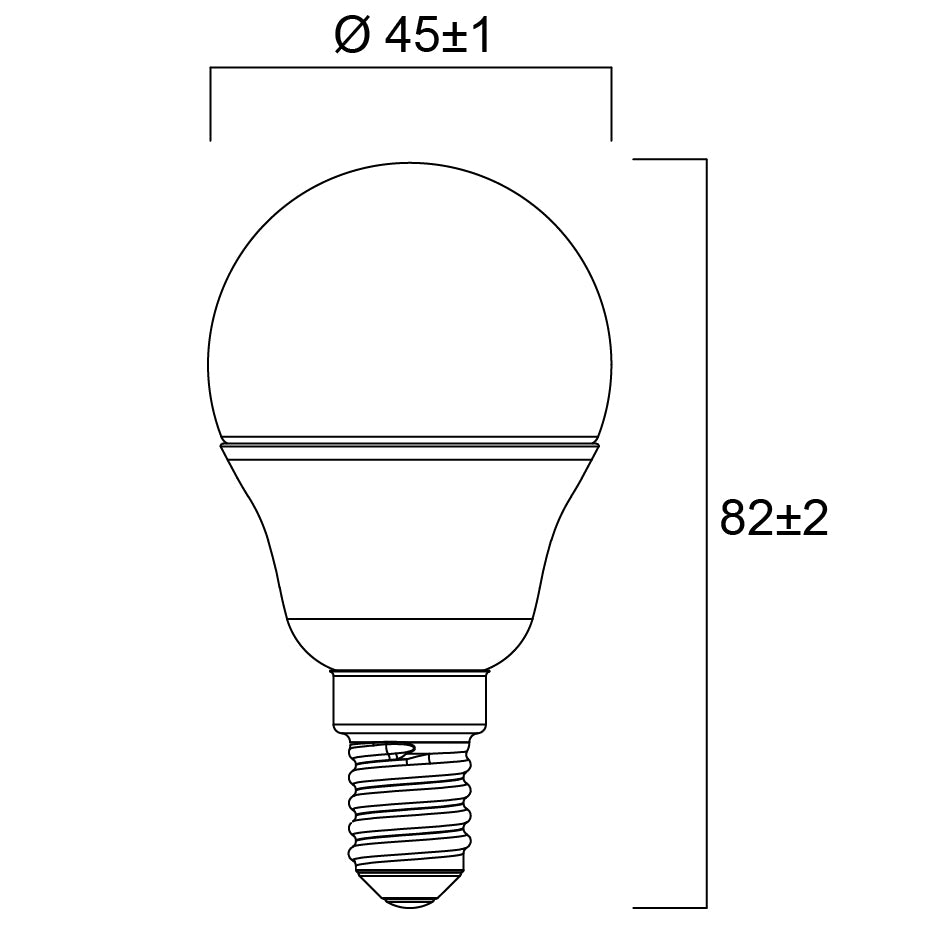 ToLEDo Esférica 6W 806LM E14 (2700K/4000K/6500K)