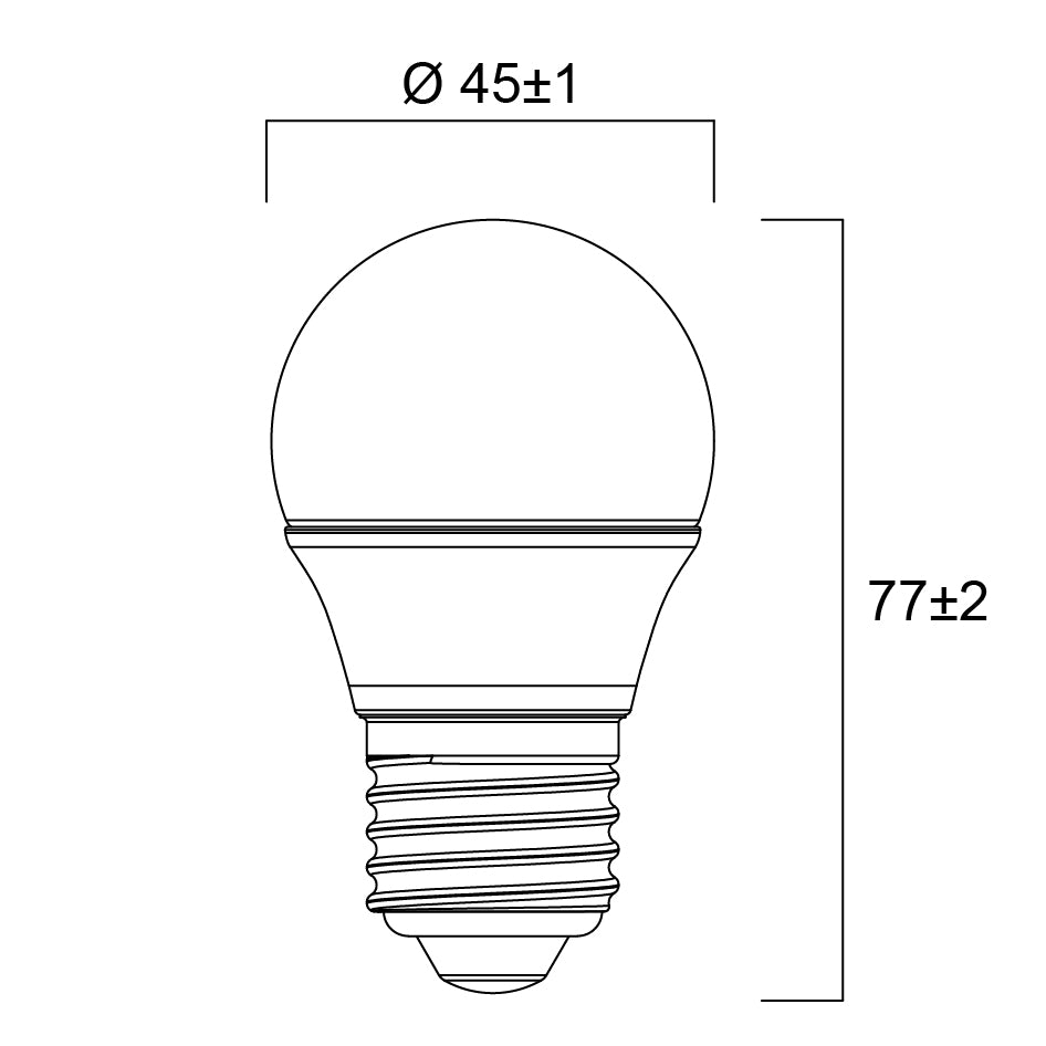 ToLEDo Esférica 4,5W 470LM E27 (2700K/4000K/6500K)