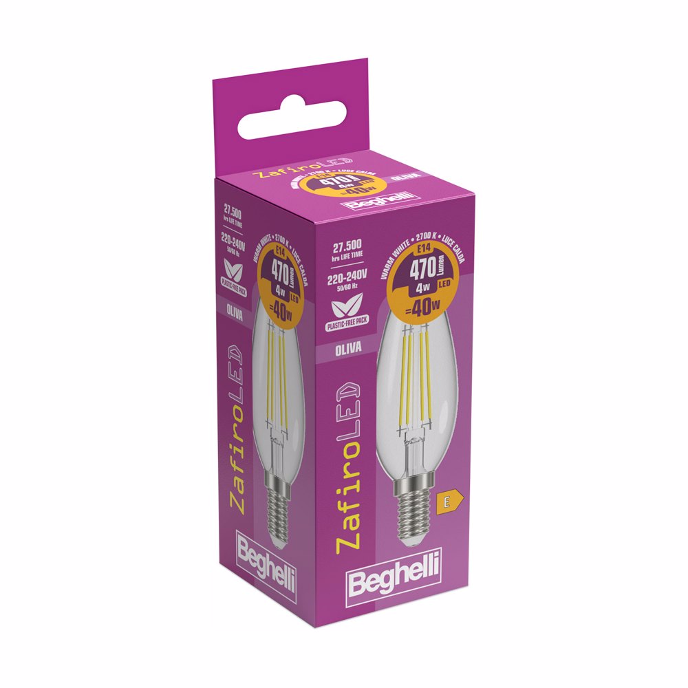 Oliva Zafiro LED 56407 470LM 4W E14 2700K