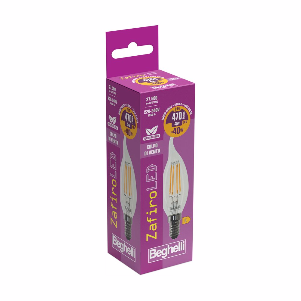 Colpo di Vento Zafiro LED 56417 470LM 4W E14 2700K