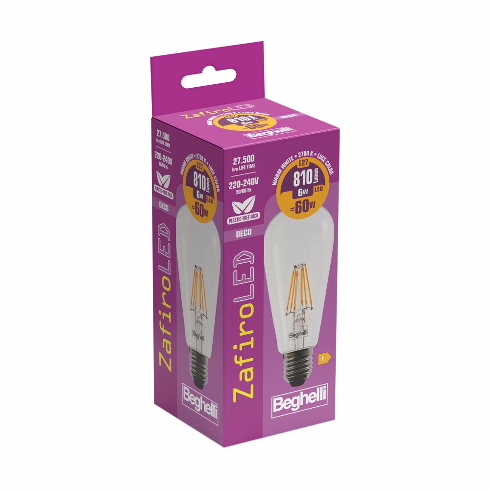 Deco Zafiro LED 56438 6W E27 2700K