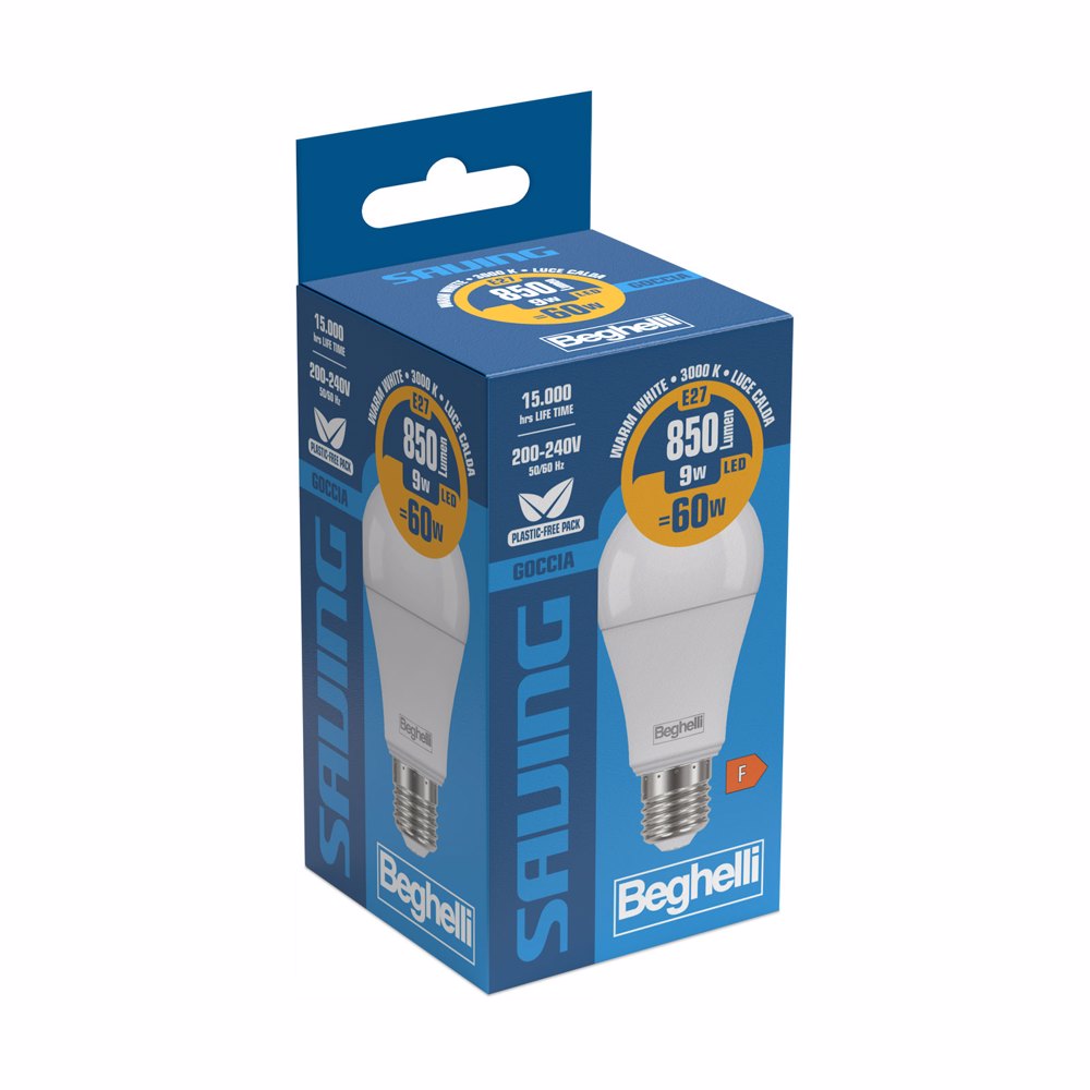 Goccia Saving LED Standard 9W E27 (3000K/4000K/6500K)