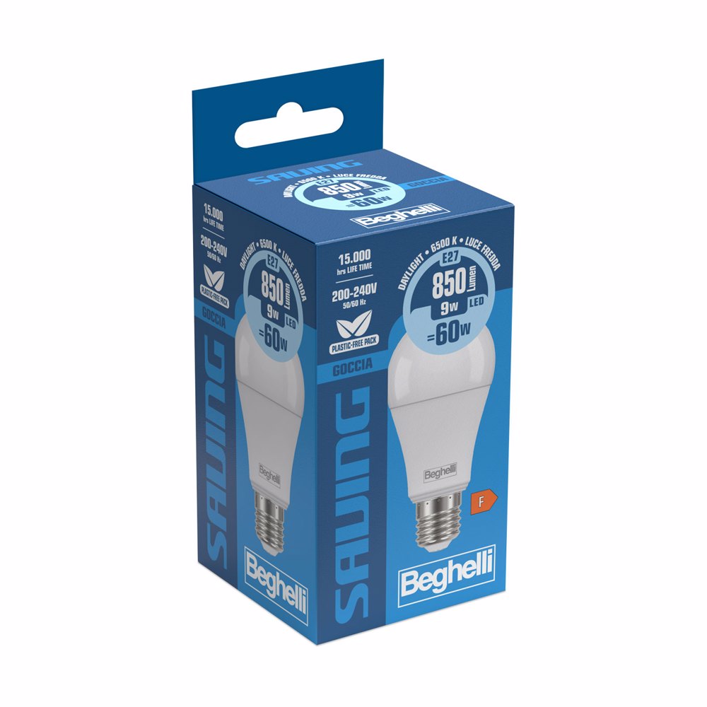 Goccia Saving LED Standard 56972 9W E27 6500K