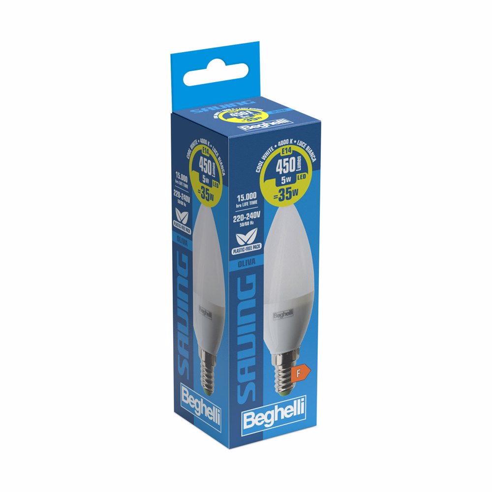 Oliva Saving LED 56980 5W E14 (3000K/4000K/6500K)