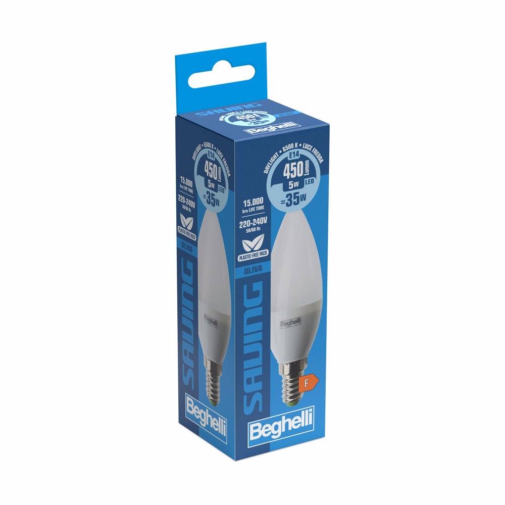 Oliva Saving LED 56980 5W E14 (3000K/4000K/6500K)