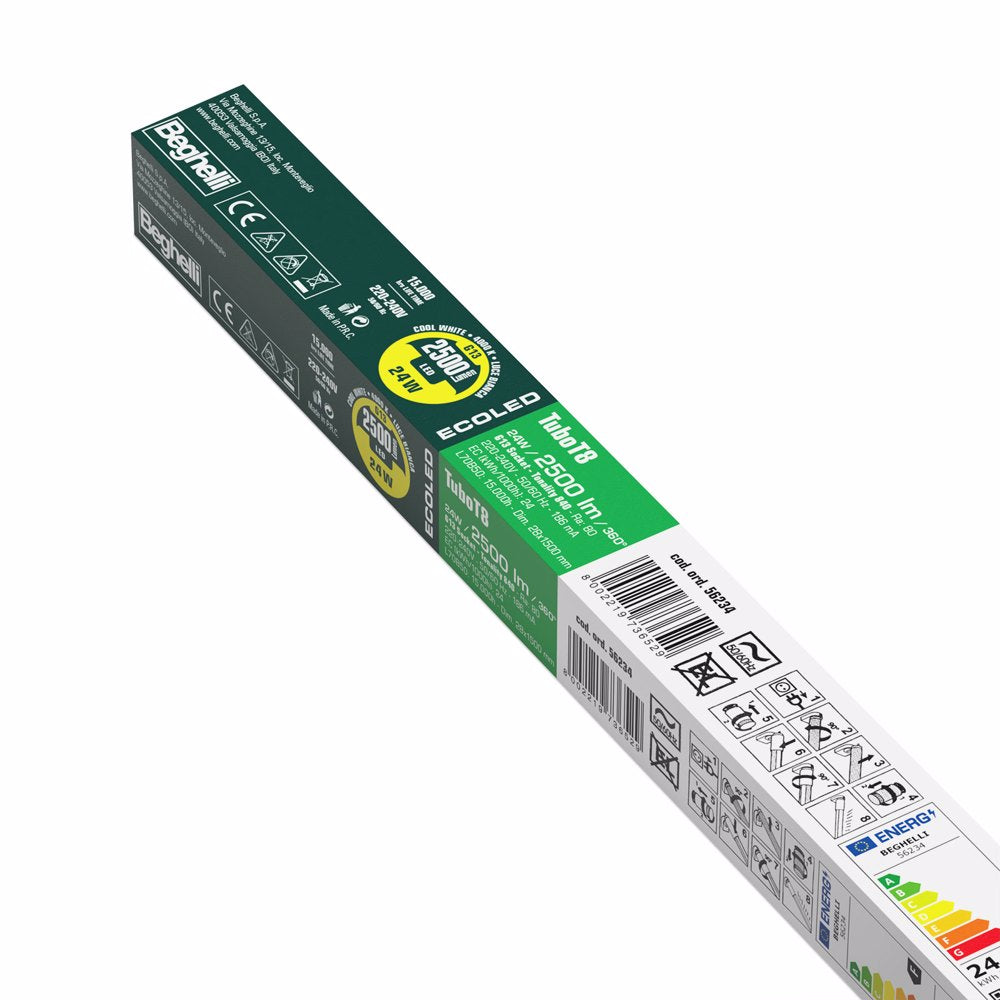 G13 Tubo T8 Eco LED Standard 1500MM 24W (4000K/6500K)