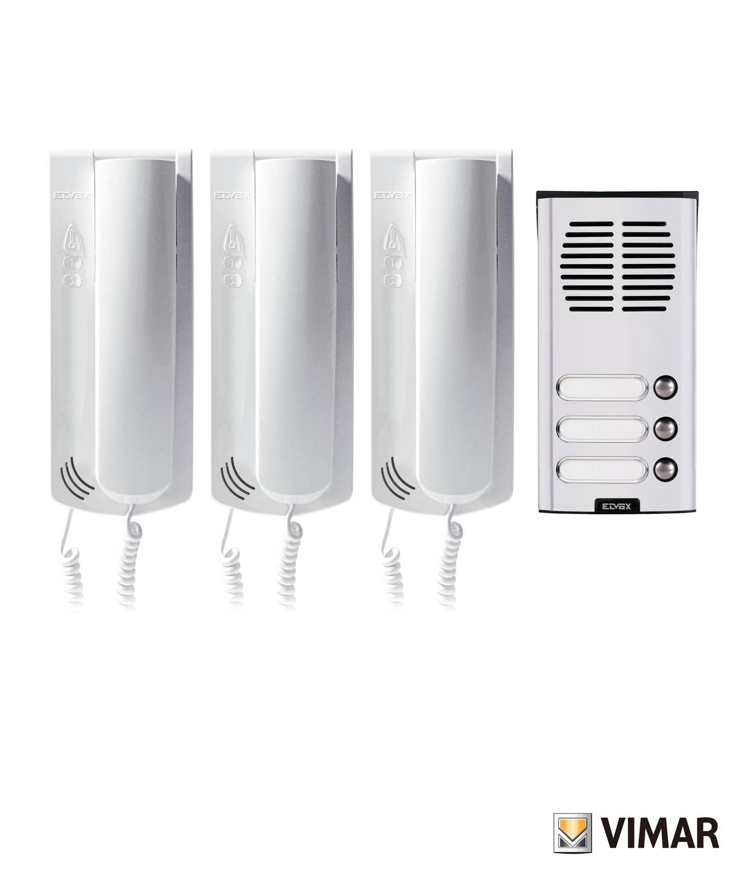 Kit Áudio Porteiro para 3 Habitações Elvox K62K003
