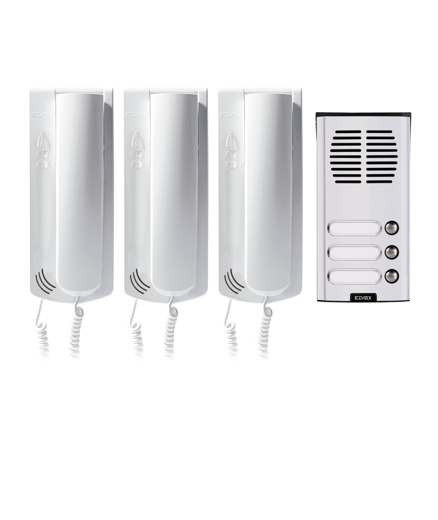 Kit Áudio Porteiro para 3 Habitações Elvox K62K003