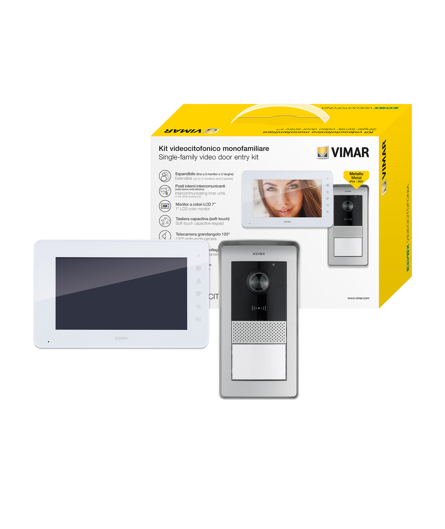 Kit Videoporteiro Unifamiliar c/Monitor 7'' Elvox K42930