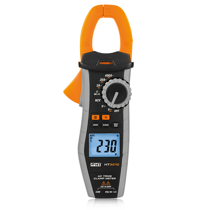 Pinça Amperimétrica Profissional HT3010 - TRMS para corrente CA 400A