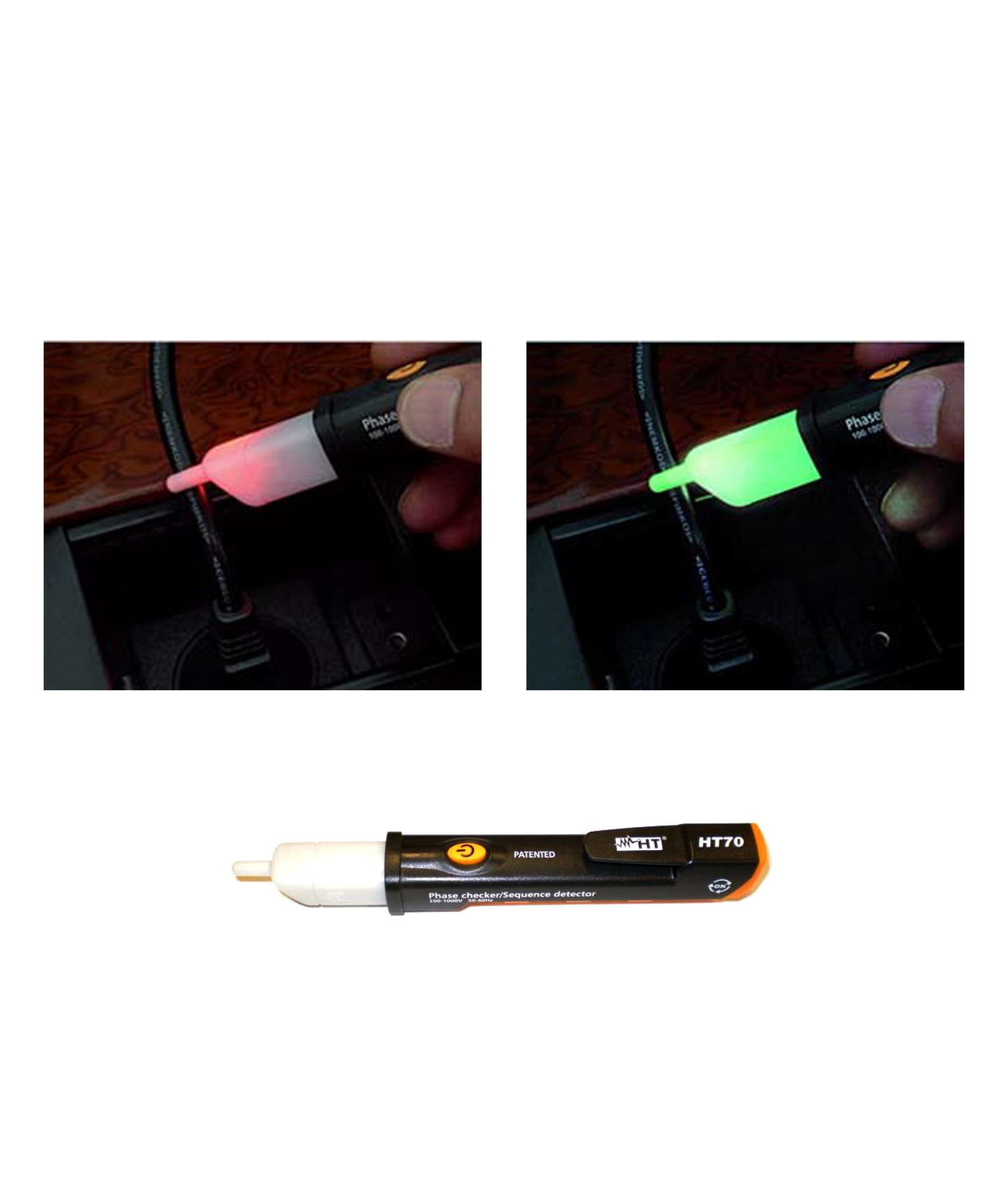 Detector de Fase com Indicação da Sequência de Fases HT70