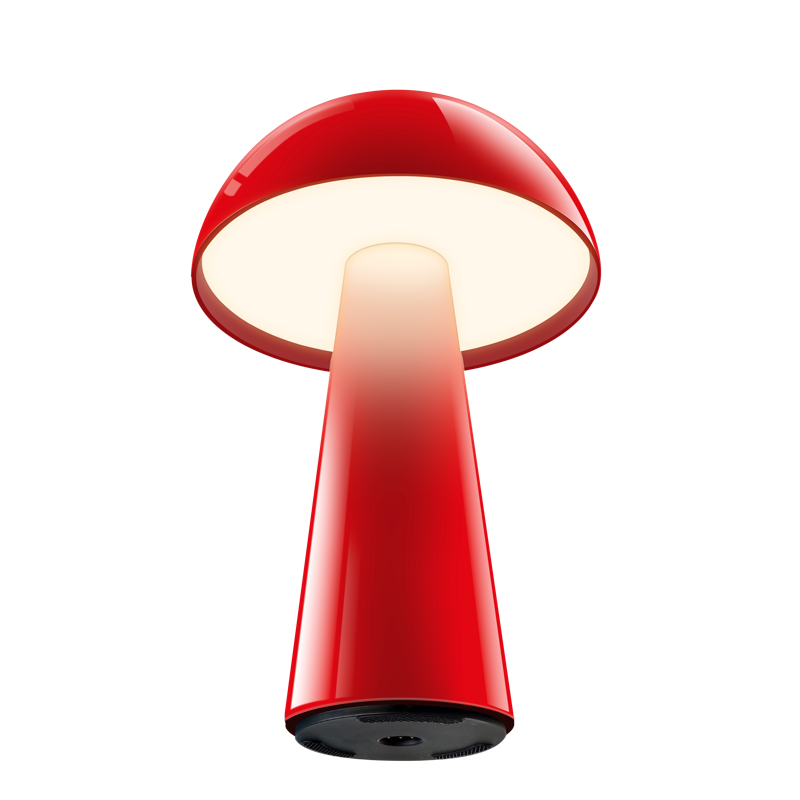 Cocò | Candeeiro de Mesa sem Fios LED 1,5W 100lm 2700K Vermelho (base de carregamento incluída)