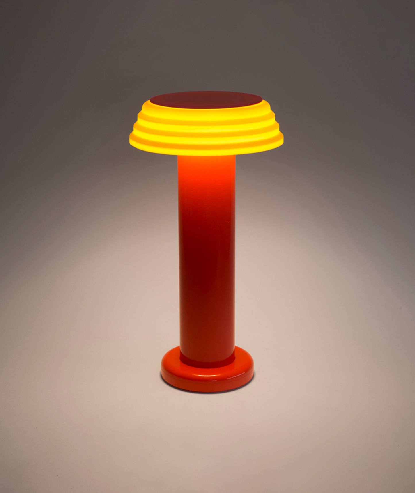 Candeeiro de Silicone sem Fios LED 3W Vermelho e Amarelo