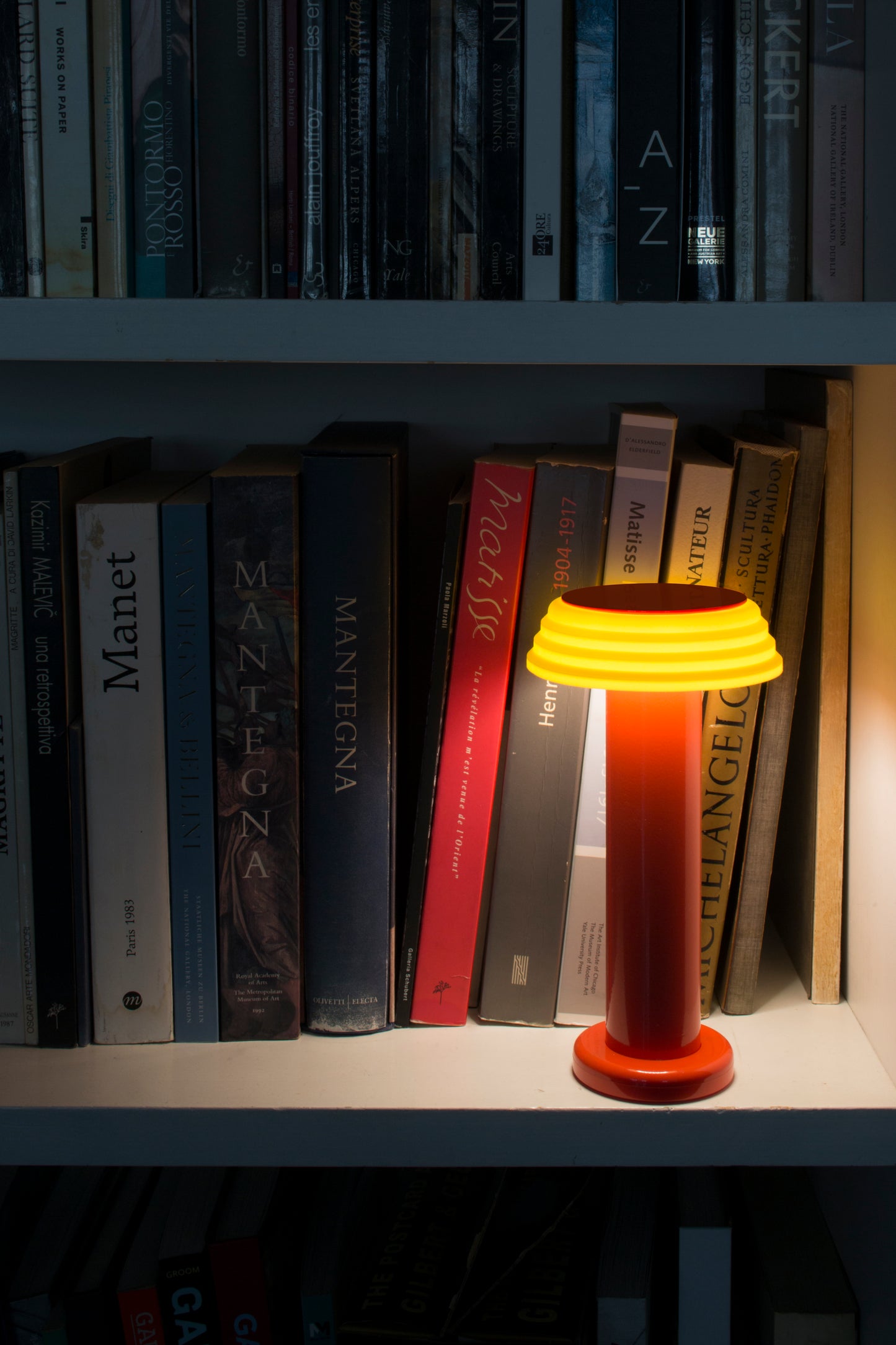 Candeeiro de Silicone sem Fios LED 3W Vermelho e Amarelo