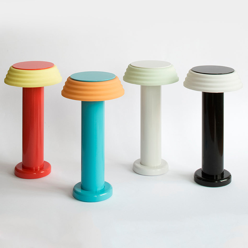 Candeeiro de Silicone sem Fios LED 3W Branco e Preto