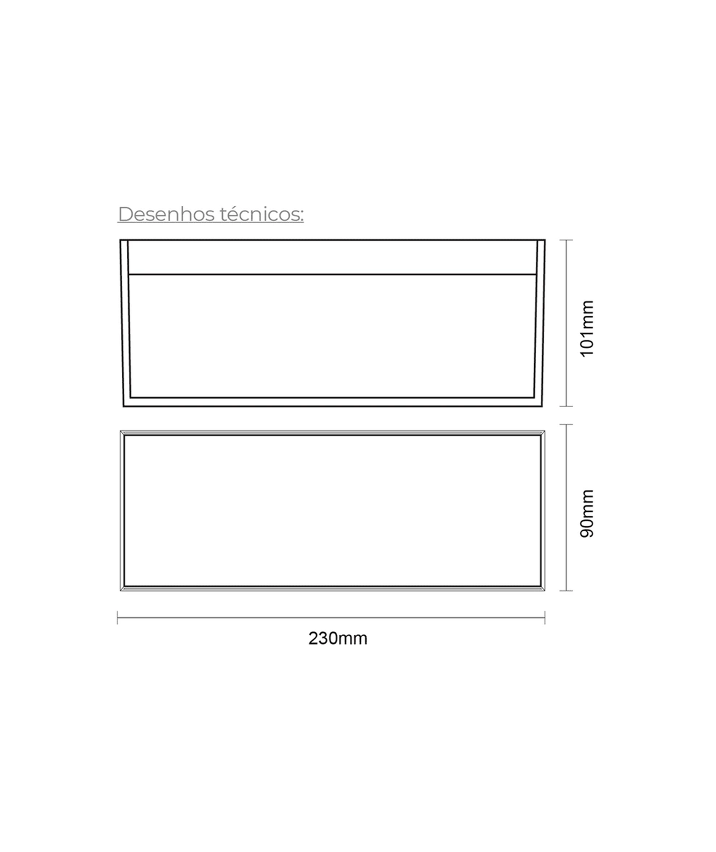 Aplique de Parede Bidirecional Liz II 12W 800lm & CCT ajustável