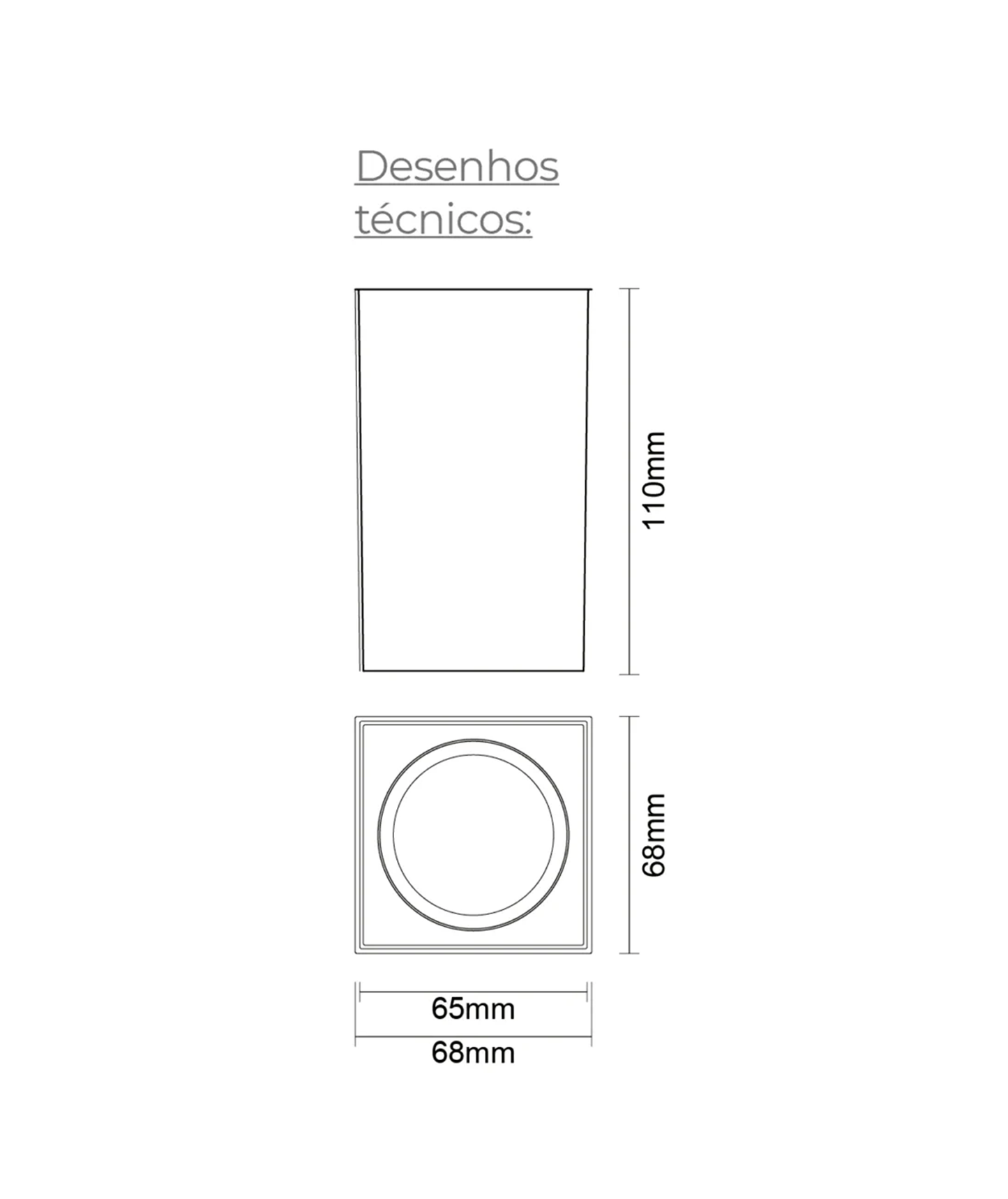 Aplique de Tecto Corum GU10