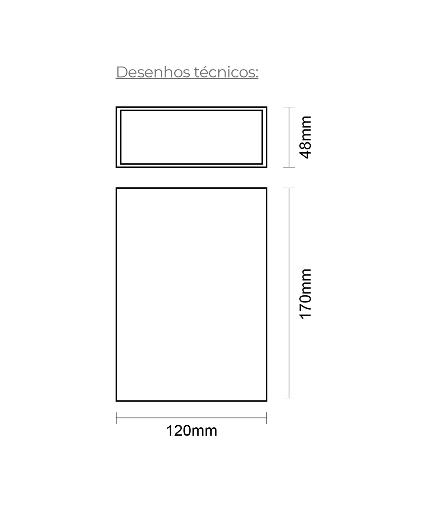 Aplique de Parede Tera Bidirecional 6W 600lm (3000K/4000K)