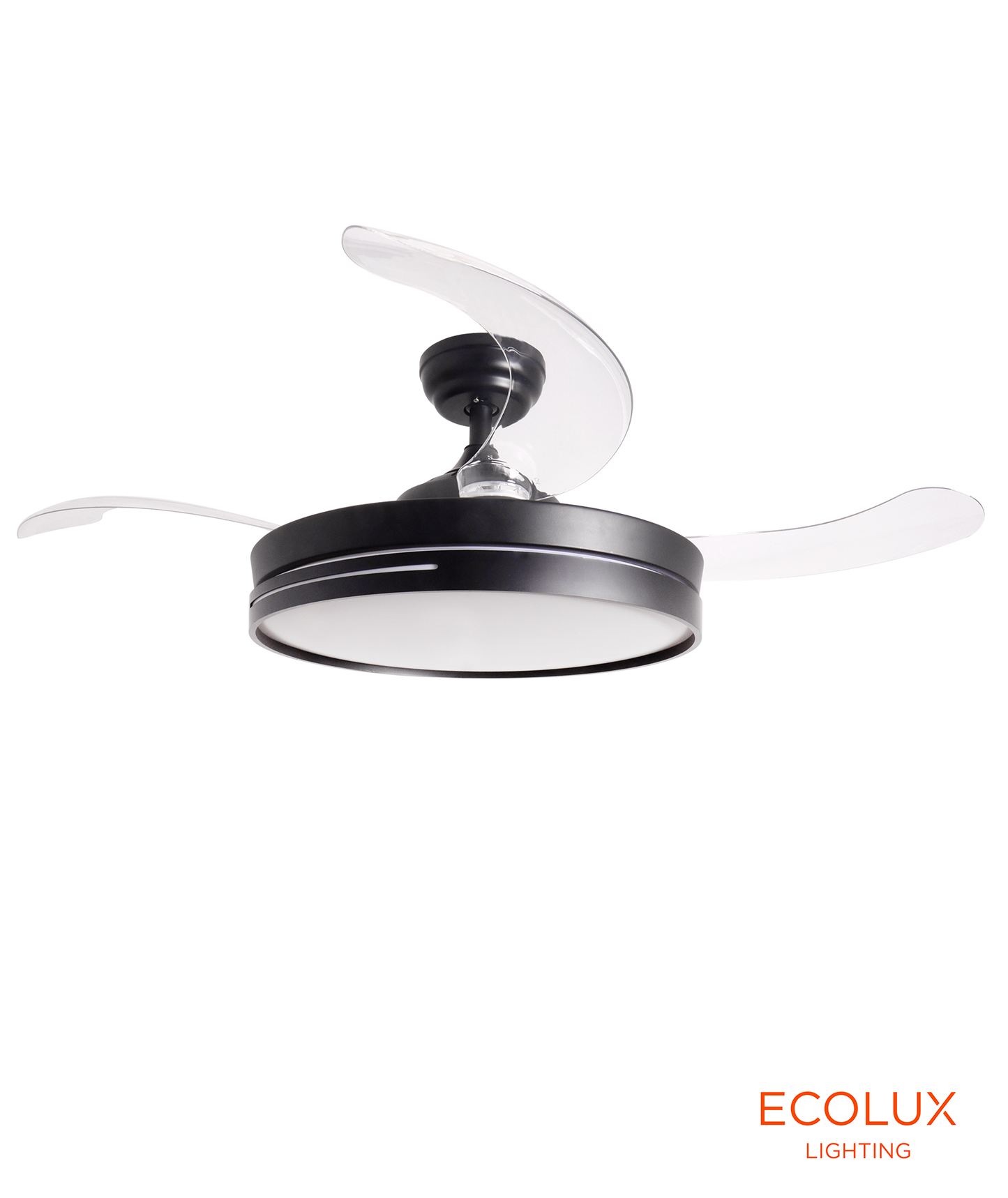 Ventilador LED Sureste B 36W 4100LM & CCT ajustável (Branco/Preto)