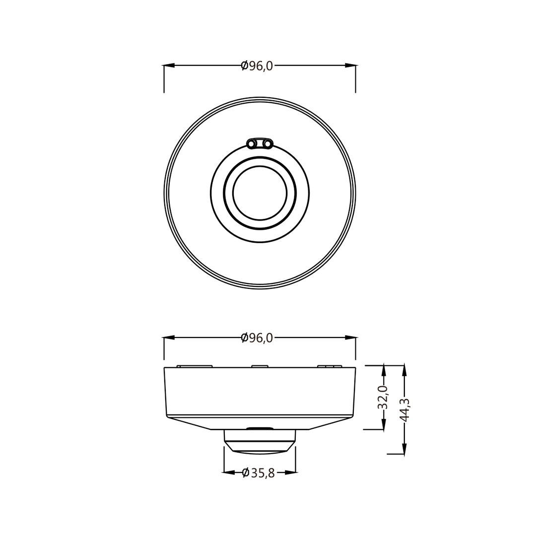 Detector de Movimento KDP 16 360FP-HF Koban